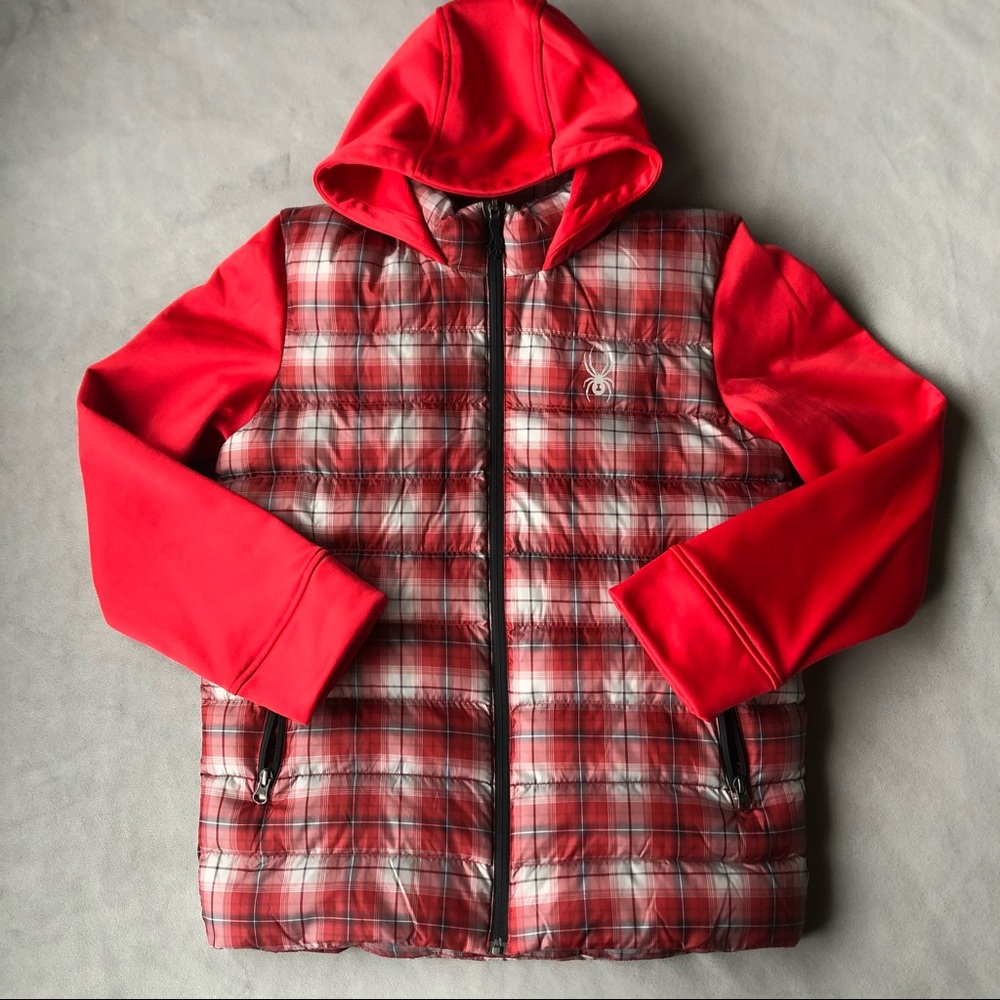 Spyder ~ Puffer Jacket Sweater ~ Boys Size Large 14-16